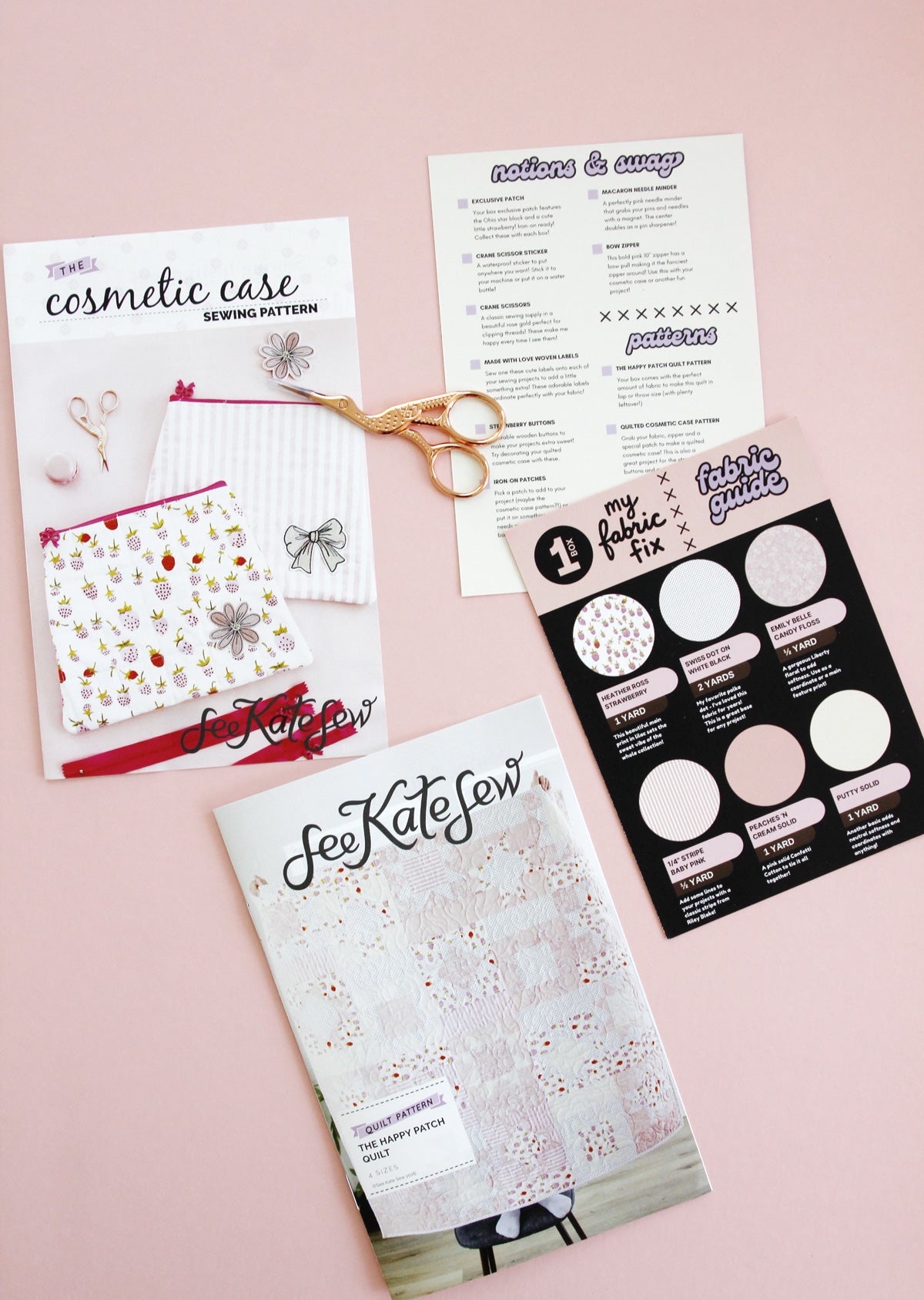 My Fabric Fix Box #1 🍓 Strawberries 'n Cream