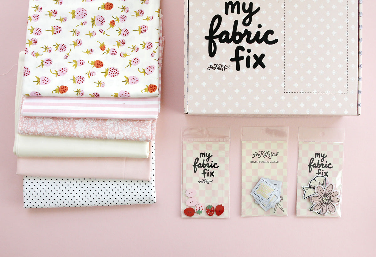 My Fabric Fix Box #1 🍓 Strawberries 'n Cream